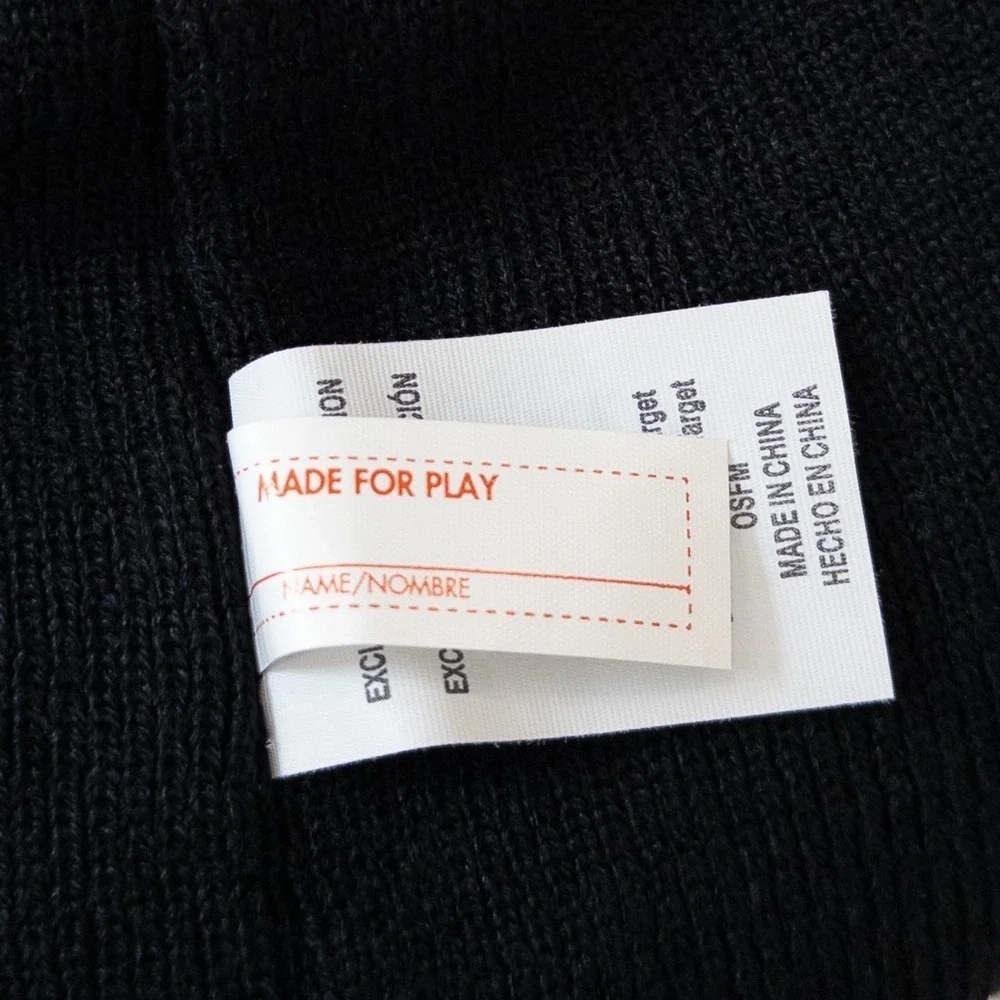 Girls Black Cat Beanie Hat with Ears‎ Winter Knit Cute Halloween Costume Kitten